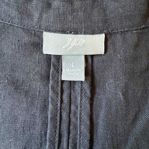 J JILL LINEN BLAZER JACKET TOPPER CAPSULE WARDROBE BREATHABLE NATURAL FIBER LG - Picture 11 of 13